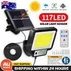 117 LED Solar Motion Sensor Security Flood Light Wall Lamp Garage Garden Yard