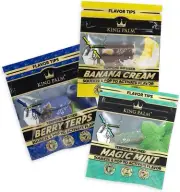 King Palm | Mixed Flavored Filter Rolling Tips | 3 Packs, 2 Tips per Pack