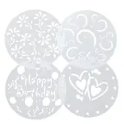 Stencil Set Flower Stencils DIY Fondant Mold Birthday Cake Decorations