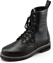 Daytona HBS-007 Motorcycle Mid Boots Genuine Leather Cowhide (Full Grain Leather) Built-in Shift Pad Side Zip
