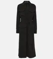 [Proenza Schouler] Proenza Schouler Vanessa crêpe midi dress AU 4 black