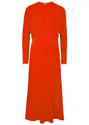 Victoria Beckham Panelled Midi Dress - Red - 16 (UK16 / XL) 16 (UK16 / XL)