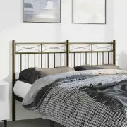 Double Black Metal Headboard 137cm Stylish Bedroom Furniture Durable Design