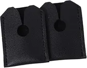 LOLIPPYY 2Pcs Leather Razor Head Cover Artificial Leather Sleeve for Safety Razor Protection Compatible with Various Manual Shaver Heads Durable and Gentle Shaving Experience