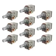 FLEOR 10PCS Push Pull Potentiometers Volume Tone Long Split Shaft A/B 250/500K