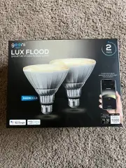 New In Box Geeni - LUX Smart Wi-Fi Floodlight Bulbs (2-Pack) - White