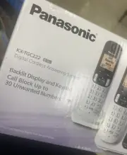 Panasonic DECT 6.0 Expandable Cordless Phone With Answering Machine - 2 Handsets