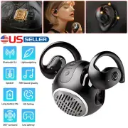 Ear-Hook Mini Bluetooth 5.4 Headset TWS Earphones Earbuds Stereo Bass Headphones