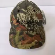 NWT Mossy Oak Port Authority Camo Baseball Hunting Cap Hat Adjustable Logo OSFM