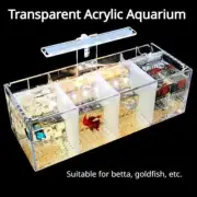 Aquarium Fish Tank Breeding Isolation Box Goldfish Fighting Fish Viewing Tank US