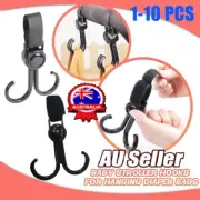 Portable Stroller Hooks for Hanging- Diaper Bags Stuff-Organizer Groceries VP