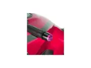 Puig Black Thruster Bar Ends and Purple Caps Universal
