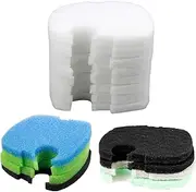 AQUANEAT Replacement Filter Pads Compatible with SUNSUN HW-304B/404B/704B/3000 Activated Carbon/Phosphate/Ammonia Aquarium Fish Filter Media