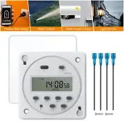 DC 12V Timer Switch Digital Programmable Control LCD Time Relay Day/Week Set AUS