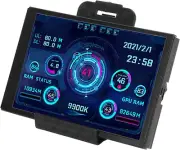 3.5In IPS USB Mini Screen, Computer Temp Monitor, Full View PC Temperature Di...