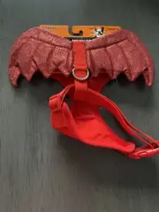 SIMPLY DOG- HALLOWEEN "RED DEVIL WINGS" Chest Plate HARNESS Puppy/Dog MEDIUM
