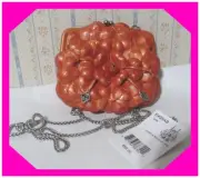 BRIGHTON ROSALIE SHINE COIN APRICOT Patent Leather SMALL Purse Bag NWtag $92 80%