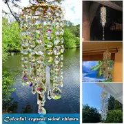 Colorful/Crystal Wind Chimes Home Garden Patio Lawn Hanging Decoration Ornament