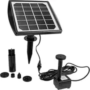 FUNOMOCYA 1 Set Solar Fountain Water Pump Solar Pump Kit Decore Garden Fountain Pump Solar Powered Sprinkler Kits Decked Birdbath Small Fountain Pump Pool Solar Pump Household Solar Pool Abs