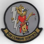 4" USAF AIR FORCE 128TH ACCS COMBAT SORTIES SQUADRON EMBROIDERED JACKET PATCH