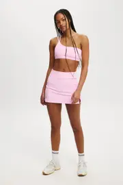 [Body] Body - Active Rib Skirt - Millennial pink rib XL MILLENNIAL PINK RIB