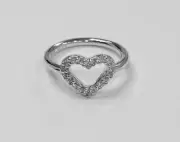 New Authentic Pandora Ring Be My Valentine Multiple SZ 190861CZ W Suede Pouch