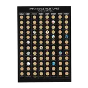 Marriage Milestone Scratch Off Poster | Wedding Gift | Newlywed Gift | Bucket