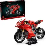 LEGO Technic Ducati Panigale V4 S Motorcycle Building Set for Adults, Collector Motorbike Model Kit for Office or Home Decor, 3D Puzzle Vehicle Kit for Men & Women 42202