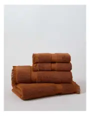 Australian House & Garden Blakely Turkish Fringe 4pk Retreat Pack in Rust