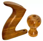 Exotic Teak High Knob & Tote for Stanley No 4-1/2, 5, 5-1/2, 6, 7 & 8 Hand Plane