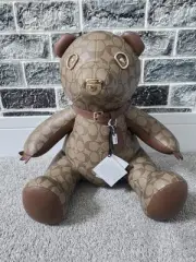 Coach Brown Teddy Bear Home Accent