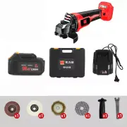 Cordless Angle Grinder Brushless 3.0Ah Rechargable Grinding Cutting Machine