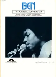 MICHAEL JACKSON BEN SHEET MUSIC EASY PIANO SOLO DAN COATES VERY RARE NEW ON SALE