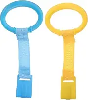 ERINGOGO 4 Pcs Baby Bed Stand up Rings Infant Walking Exercise Rings Toddler Cot Hanging Rings
