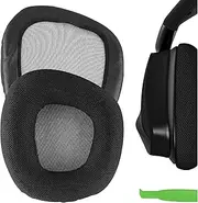 Geekria Comfort Mesh Fabric Replacement Ear Pads for Corsair Void PRO (RGB/SE/Elite/EliteRGB) Headphones Ear Cushions, Repair Parts (Black/Grey)