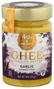 4Th & Heart Ghee Butter Garlic 9 Oz (Pack Of )