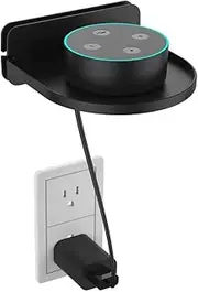 [ZahoTse] ZH01 for Google nest WiFi / TP-LINK ON HUB Wall Mount Holder Google Nest WiFi / TP-LINK ON HUB Stand, Storage Cable Speaker Accessories Rack (Black, 2 Pieces)