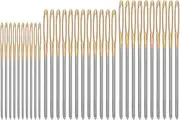 HAIKING Metal Large Eye Blunt Sewing Needles, 30 Pcs Tapestry Sewing Needles for Finishing Off Crochet Projects (3 Sizes)