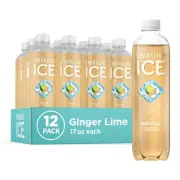 , Ginger Lime Sparkling Water, Zero Sugar Flavored Water, with Vitamins and A...