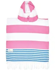 [Tolu] Hooded Beach Towel in Pink/Blue