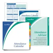 ComplyRight 2024 Attendance Calendar Kit, White, Pack of 100