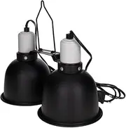 Reptiles Planet Lighting Bracket Lamp Double with Reflectors Twindome 14 x H 16 cm
