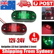 LED Signal Nav Navigation Lights Strip Port Starboard Marine Boat Red & Green AU
