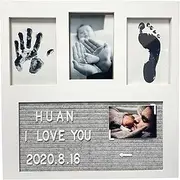 Children's Handprint Photo Frame Newborn Birth Memorial Gift Handprints Footprints Keepsake Box New Mom Hospital Package New Baby Birthday Memorial Photo Frame