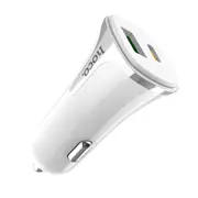 18W PD QC 3.0 Fast Charging USB Car Charger For Samsung S8 S9 S10 Xiaomi Mi9 Huawei P30 Mate 20Pro WHITE COLOR