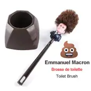 Macron Brosse WC Brosse de toilette France President Trump Toilet Brush Funny~'l