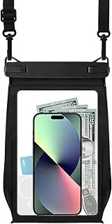 8.2 Inch Waterproof Mobile Phone Case Crossbody, IPX8 Swimming Underwater Mobile Phone Case Large, Waterproof Mobile Phone Case Universal for iPhone 16 15 14 13 Pro Max XS Samsung S25 S24 S23 S22