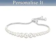 Daughter Pearls Of Wisdom Personalised Diamond Bracelet