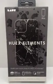 LAUT Huex Elements for iPhone 12 & 12 Pro Black Marble Case BRAND NEW