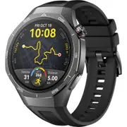 Huawei Watch GT 5 Pro 46mm Titanium Case Smartwatch (Black Strap)